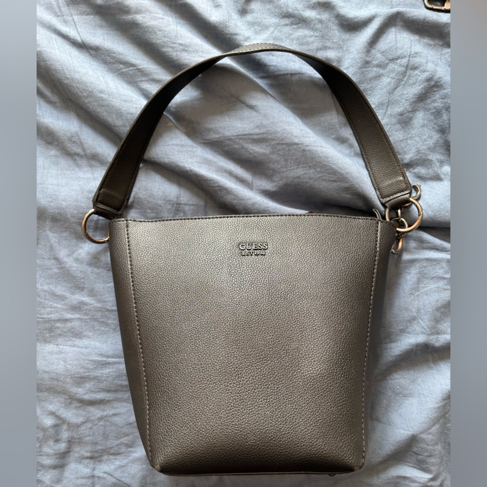 Guess Black Leather Women's Bucket Bag
